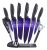 Purplechef Juego De 10 Cuchillos De Cocina De Color Morado G