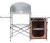 Mesa Multifuncional Plegable Para Camping De Aluminio