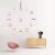 Reloj De Pared Gigante Decorativo 3d, Rosegold
