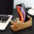 Aicase – Estación De Carga Usb De Madera De Bambú, 3 Puertos