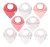 Bandana Baberos Para Niñas, Juego De 8 Baba Bebé Baberos Con