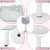 Impressions Hello Kitty – Espejo De Mano Led Con Base De Pie