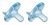 Philips Avent Soothie Chupete, Azul, 0-3 Meses, 2 Count