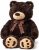 Gran Oso De Peluche, De Color Café Oscuro