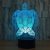 Lámpara De Holograma 3d, Luz Nocturna De Tortuga, Lámpara De