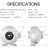 Ipower 4 Pulgadas De 154 Cfm Línea De Ventilación Del Ventil