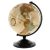 Globo Terráqueo Con Sombreado Antiguo, Relieve Topográfico,