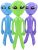 Rhode Island Novedad Inflable 54.5 Pulgadas Jumbo Alien Colo