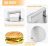 Hasumcol Smashed Burger Press, 6 Round Stainless Steel Plan