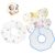 Baberos Para Bebés Set, 12 Piezas Baberos Cuello Reversible