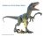 Jurásico Mundial Súper Colosal Velociraptor Azul