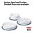 Oxo Tot Stick Stay – Placa Dividida Con Ventosa, Color Azu