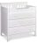Jayden 3 Cajones Dresser Cambiador De Blanco
