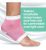 Zentoes Moisturizing Heel Socks 2 Pairs Gel Lined Toeless Sp