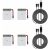 Snaptain H823h Plus Drone Battery Accessories, 3.7v 300mah R