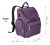 Pañalera Moderna Estilo Mochila Practica Morada Bebes