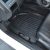 Motor Trend 4pc Black Car Floor Mats Set Rubber Tortoise Lin