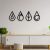 4 Piezas De Metal Para Pared De Cuatro Elementos, Decoración