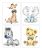 Diseños De Maria Inc. Safari Bebés Animales De La Acuarela I