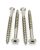 # 8 X 2 Tornillos De La Cubierta De Acero Inoxidable, (100
