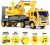 Fricción Camión Con Plataforma W Juguete Tractor / Excavador