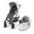 Uppababy Vista Cochecito, Bryce (blanco Marl / Plata / Piel