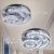 Cxgleaming Lámpara De Techo De Cristal Moderna, Led Luna Cri