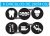 Vinil Decorativo Consultorio Dental Muela Círculos 25cm Diam