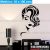 Vinil Decorativo Dama Cabello, Estética Salon Belleza 60×100