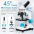 100x-2000x Microscopio Kit Para Niños Y Los Estudiantes, Lab