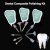 Curados-luz Dental Jefes Base De Resina De Composite Kits De