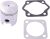 Podoy 80cc 47mm Junta Pasador Del Pistón Anillo Kit De Motor