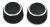 2 Pcs Radio Trasera Volumen Perilla Perilla De Control Dial