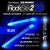 Rockstix 2 Hd Azul, Brillante De Led Se Encienden Palillos,