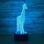 Aniamls Jirafa 3d Luz De Noche Led Táctil Lámpara De Mesa Lá