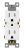 Enerlites 61580-tr-w-10pcs – Toma De Corriente Doble Para Re