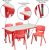 Flash Furniture Juego De Mesa De Actividad Rectangular De Pl