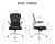 Hbada – Silla De Escritorio Baja, Blanco