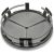 Mercedes-benz Chrome Star On Black Wheel Center Cap