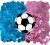 El Género Revela El Balón De Fútbol | Azul Y Kit De Confeti