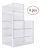Waytrim Caja Plegable Para Zapatos, Apilable, Transparente