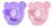 Philips Avent Soothie Chupete, Rosa / Púrpura, Forma De Oso,