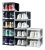 Shoe Cajas De Almacenaje Claro Apilable Shoe Container Armar