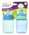 Philips Avent Mi Fácil Sippy, 9 Onza, Azul / Verde, Etapa 2