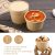 50 Paquetes De 8 Oz / 12 Oz Desechables De Papel Kraft Envas