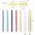 Glarks 70pcs 2,54 Mm Recto Sola Fila Rompible Junta Pcb 40pi
