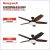 Honeywell Carmel Ventilador De Techo De 48 Pulgadas Con Kit