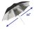 Limostudio 33  Negro / Plata De La Foto Reflector Paraguas F
