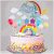 Movinpe 21pcs De La Torta Del Unicornio Del Arco Iris Kit Nu