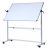 Pizarra Magnética Doble Móvil 48 W X 36 H Marco Aluminio